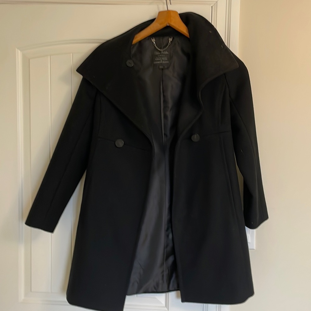Aritzia - Talula Babaton black coat. Virgin wool and cashmere blend - Picture 1 of 4